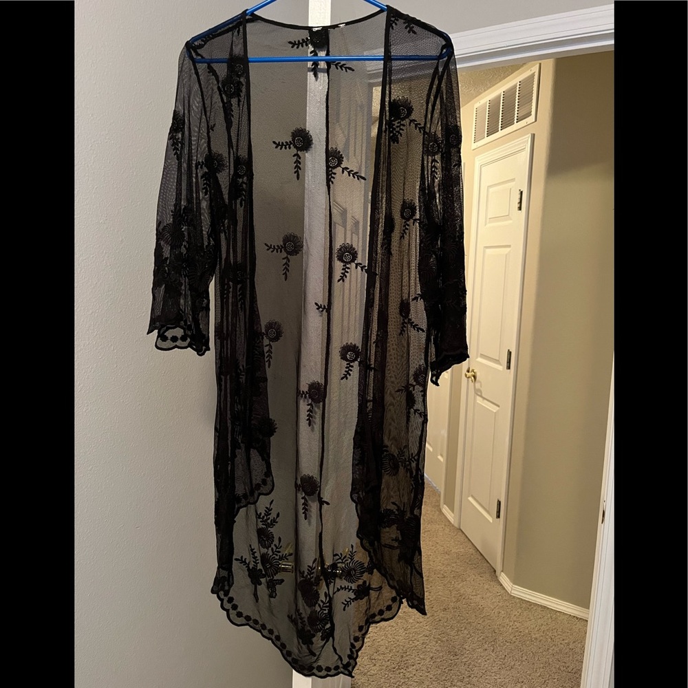 Black Sheer Cover Up